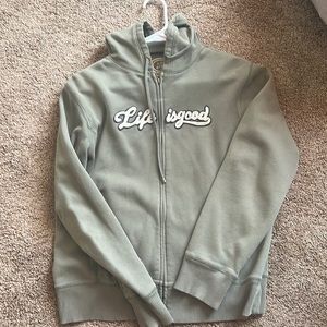 Life is Good zip up